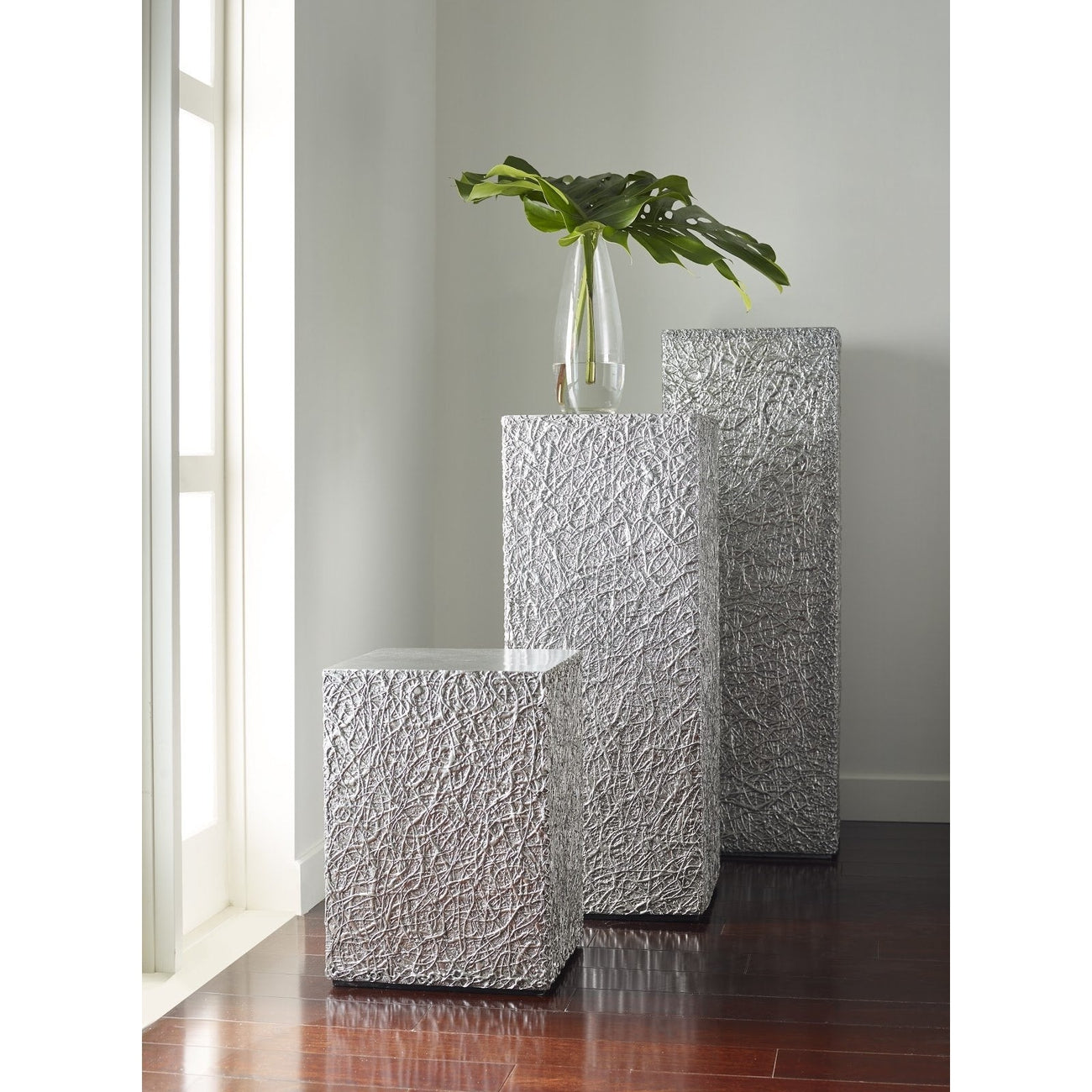 String Theory Pedestal-Phillips Collection-PHIL-PH83558-DecorLarge-Bronze-Outdoor-2-France and Son