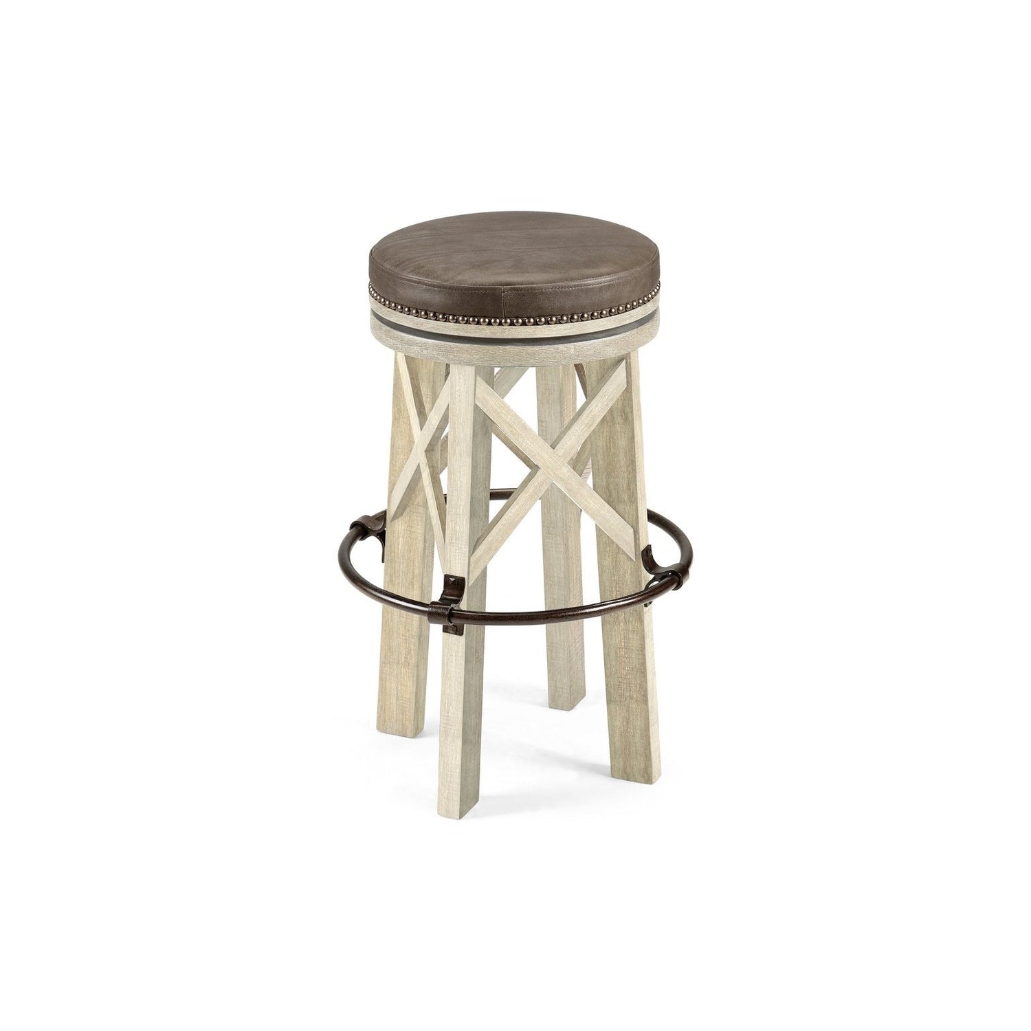 Casual Bar Stool-Jonathan Charles-JCHARLES-491071-CFW-Bar StoolsCountry Walnut-9-France and Son