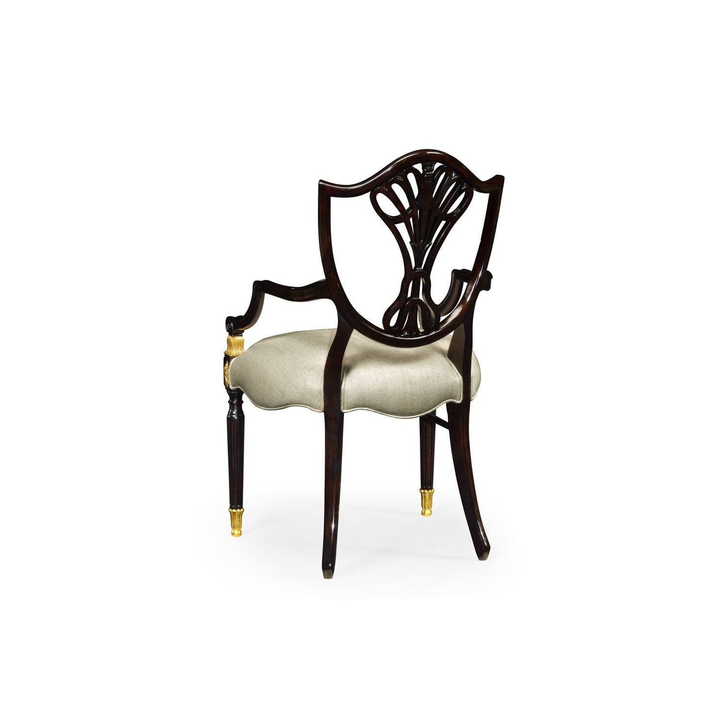Shield Back Arm Chair-Jonathan Charles-JCHARLES-495819-AC-PBG-F200-Dining ChairsPaint Grey-Skipper-4-France and Son