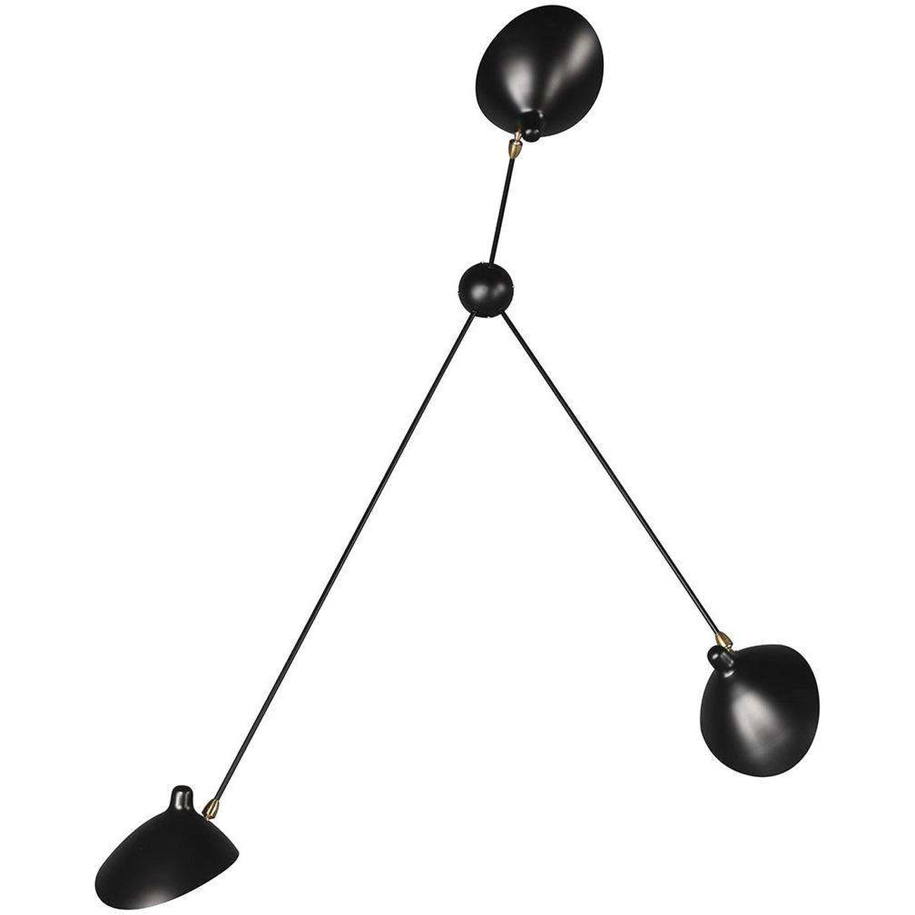 Mid-Century Modern Reproduction MSC-SP3 Three Arm Spider Sconce Inspired by Serge Mouille