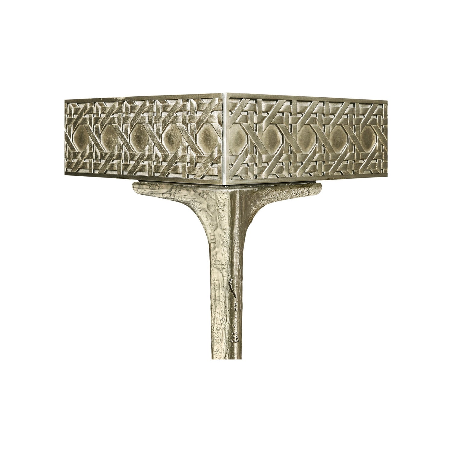 Cnoidal Cane Carved Metal Desk-Jonathan Charles-JCHARLES-001-4-0E0-CBA-Desks-4-France and Son