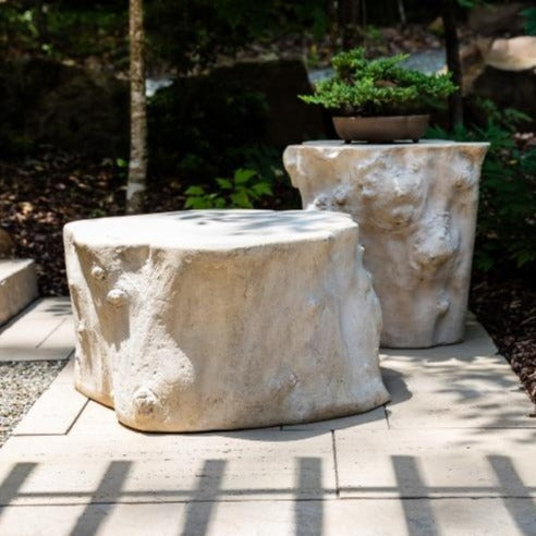 Log Coffee Table Roman Stone-Phillips Collection-PHIL-PH59417-Coffee Tables-4-France and Son