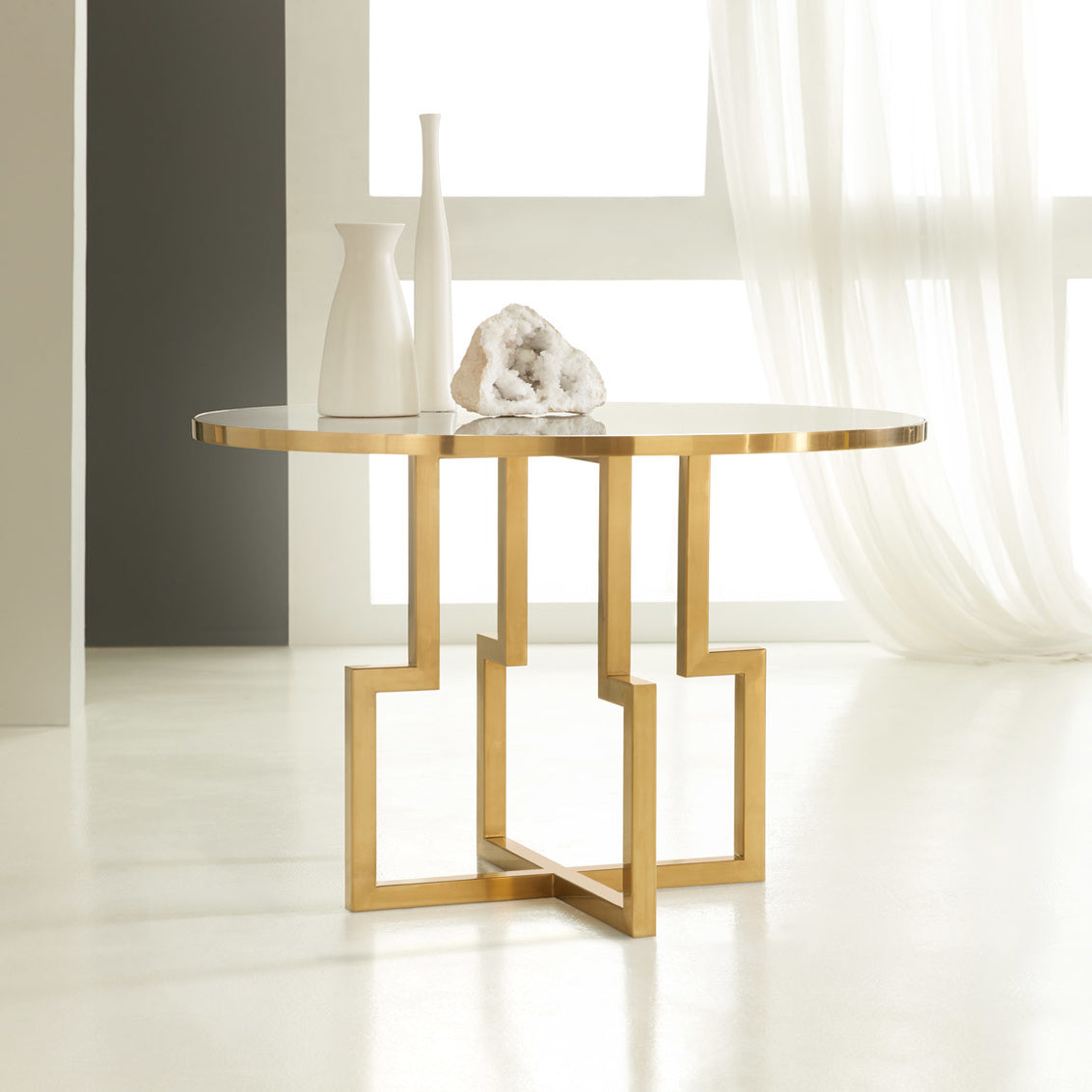 Center Table - White Acrylic-Modern History-MODERN-MHX-19-Dining Tables-1-France and Son