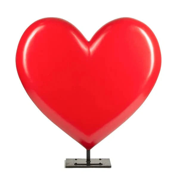 FG UV Heart Throb Sculpture-Gold Leaf Design Group-GOLDL-FG3034-R-UV-Decorative ObjectsHeart Throbe Sculpture/Red-5-France and Son
