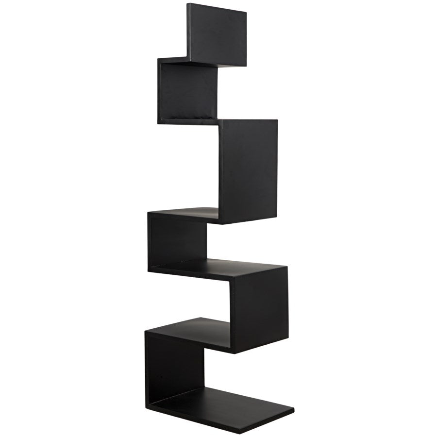 Laszlo Bookcase-Noir-NOIR-GBCS203MTB-Bookcases & Cabinets-1-France and Son