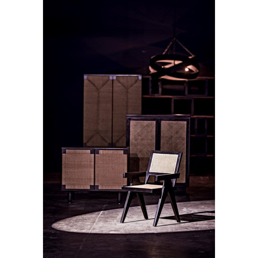 Jude Chair w/Caning-Noir-NOIR-GCHA278B-Lounge ChairsBlack-3-France and Son