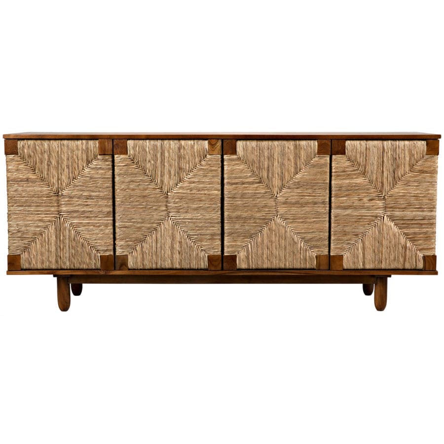 Brook 4 Door Sideboard-Noir-NOIR-GCON239-2T-Sideboards & CredenzasTeak-2-France and Son