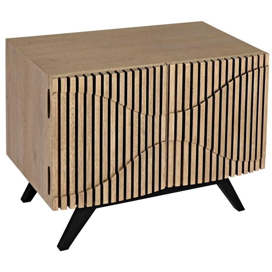 Illusion Single Sideboard-Noir-NOIR-GCON244BW-1-Sideboards & CredenzasBleached Walnut-4-France and Son