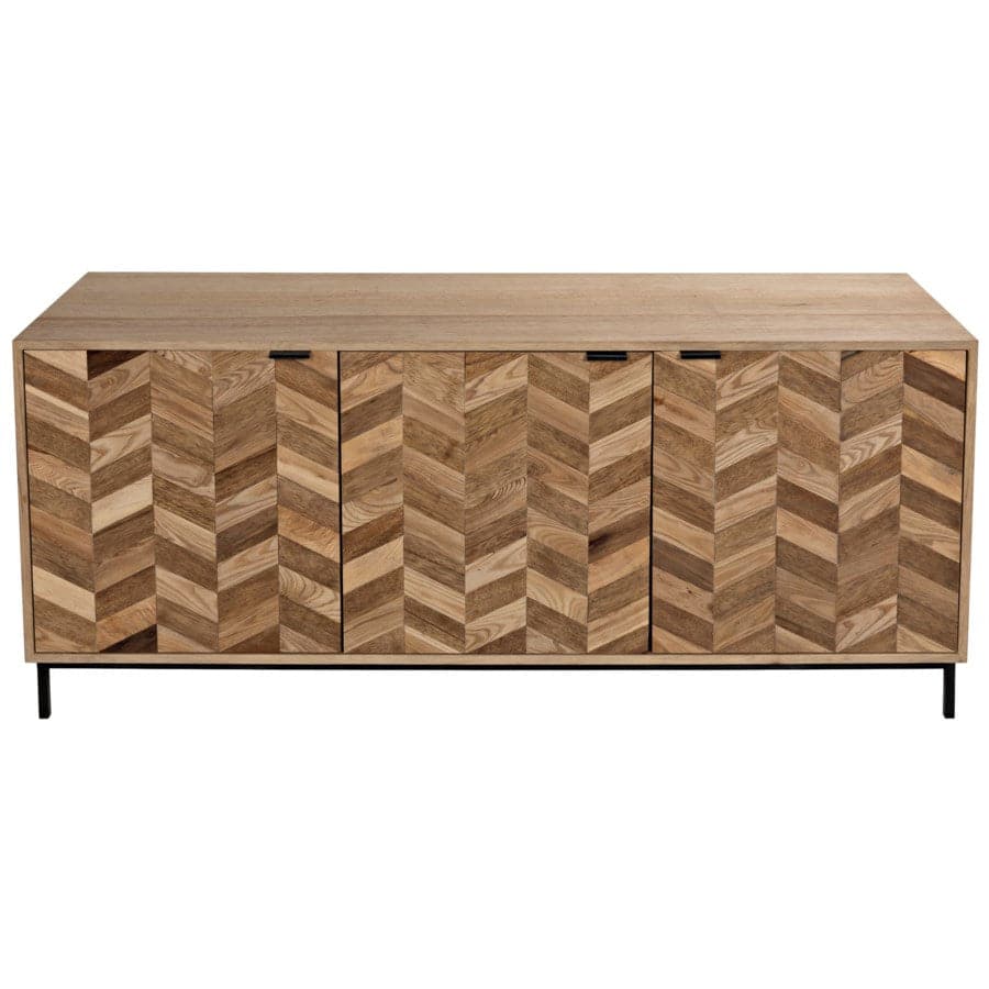 Herringbone Sideboard-Noir-NOIR-GCON270MTB-Sideboards & Credenzas-3-France and Son