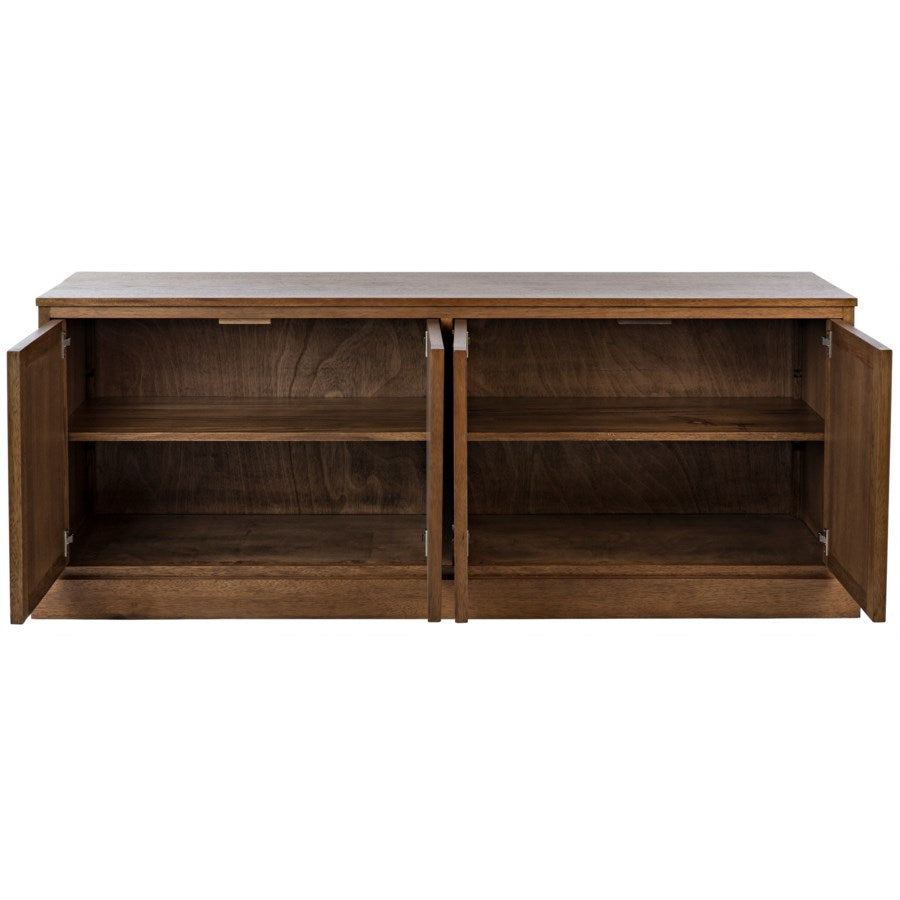 Genti 4 Door Sideboard-Noir-NOIR-GCON303DW-4-Sideboards & Credenzas-4-France and Son
