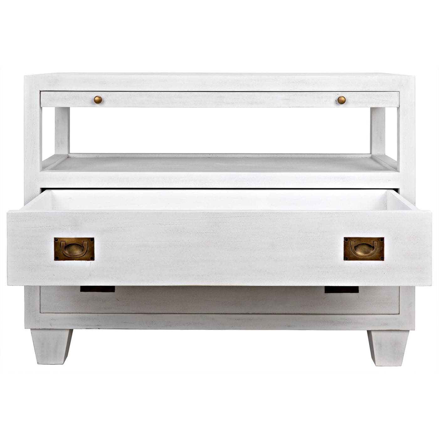 2-Drawer Side Table with Sliding Tray-Noir-NOIR-GTAB243WH-Nightstands-4-France and Son