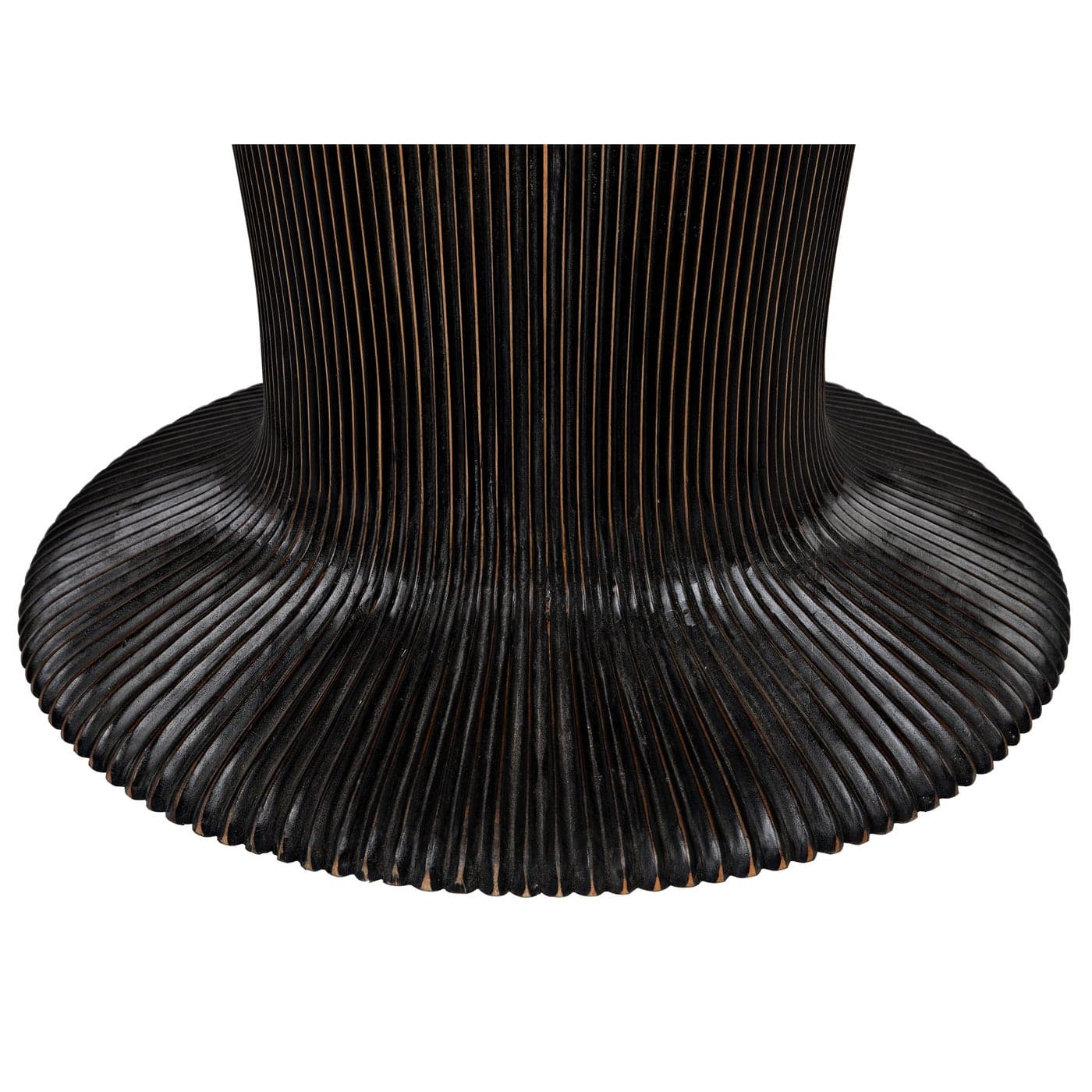 Portobello Dining Table - Hand Rubbed Black With Light Brown Trim-Noir-NOIR-GTAB560HB-Dining Tables-7-France and Son