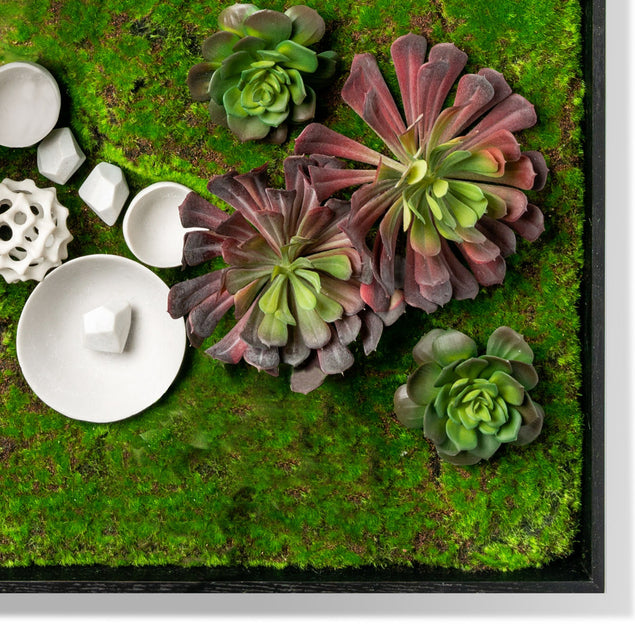 Green Wall, Succulent W/ Wall Play™-Gold Leaf Design Group-GOLDL-HY9423-B-Wall DecorLarge-2-France and Son