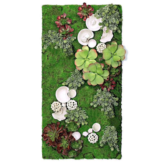 Green Wall, Succulent W/ Wall Play™-Gold Leaf Design Group-GOLDL-HY9463-Wall DecorSmall-4-France and Son