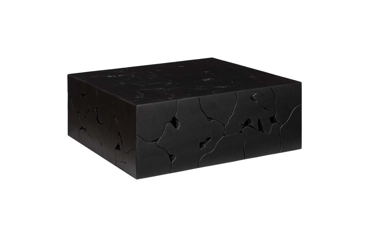 Teak Slice Coffee Table, Square-Phillips Collection-PHIL-ID112145-Coffee TablesBlack-3-France and Son