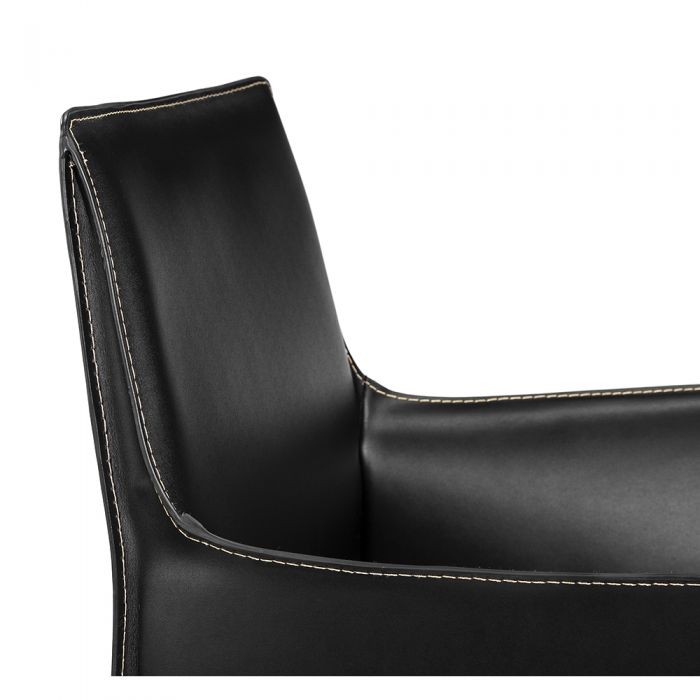 Jada Arm Chair-Interlude-INTER-149157-Dining ChairsBLACK NIGHT-4-France and Son