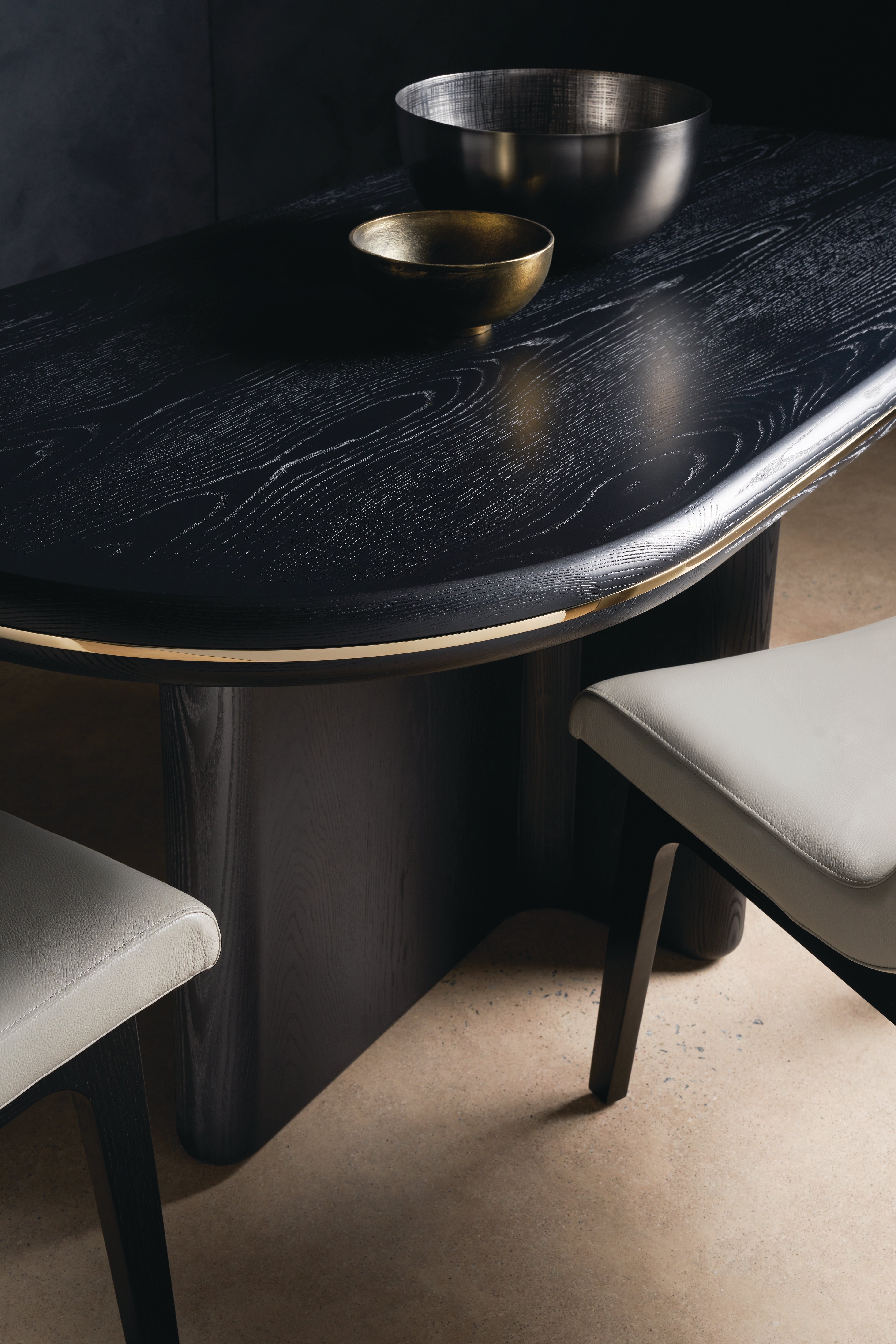 Monty Dining Table  - Brown, Gold