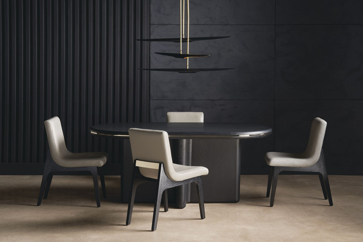 Monty Dining Table  - Brown, Gold