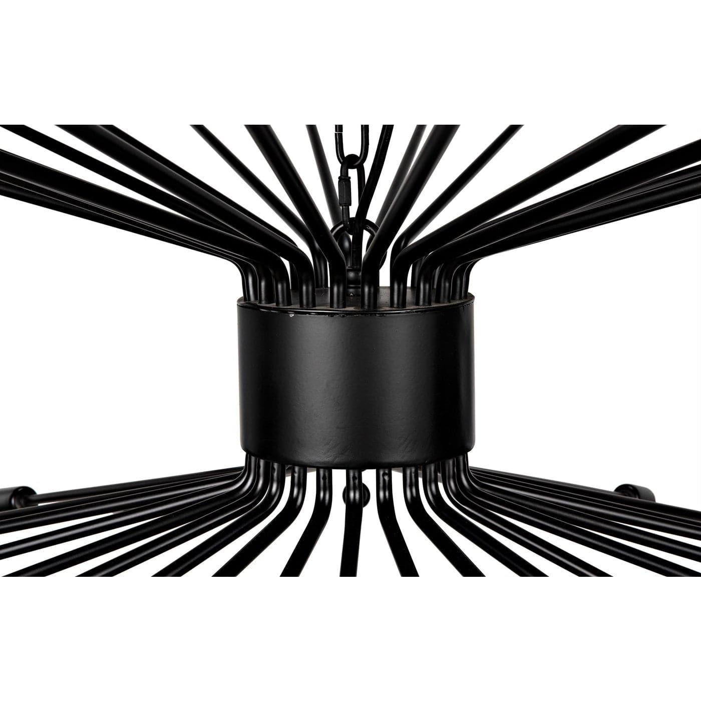 Lampberto Chandelier - Black Steel-Noir-NOIR-LAMP775MTB-Chandeliers-4-France and Son