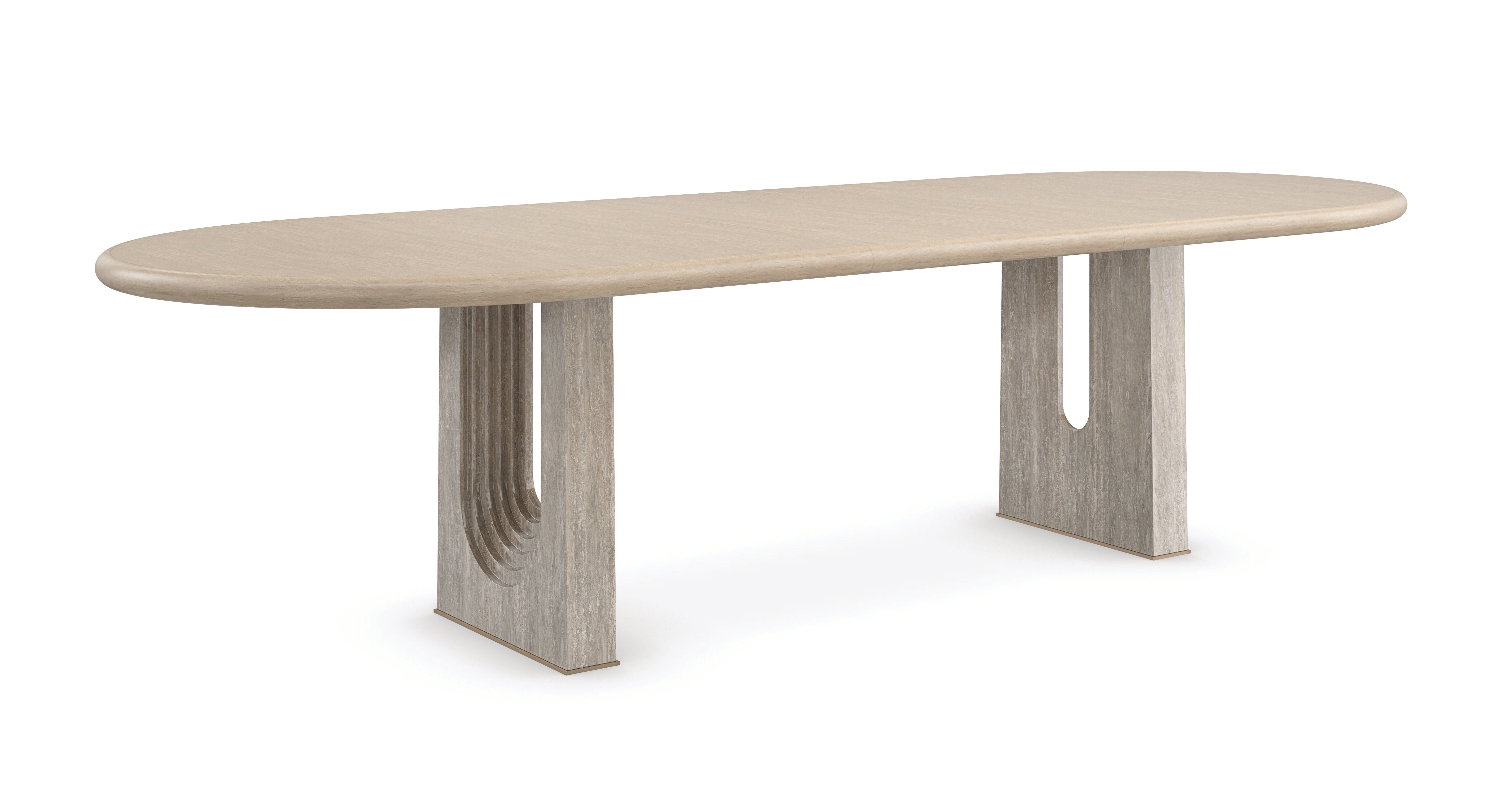 Emphasis Dining Table  - Silver, Brown, Bronze