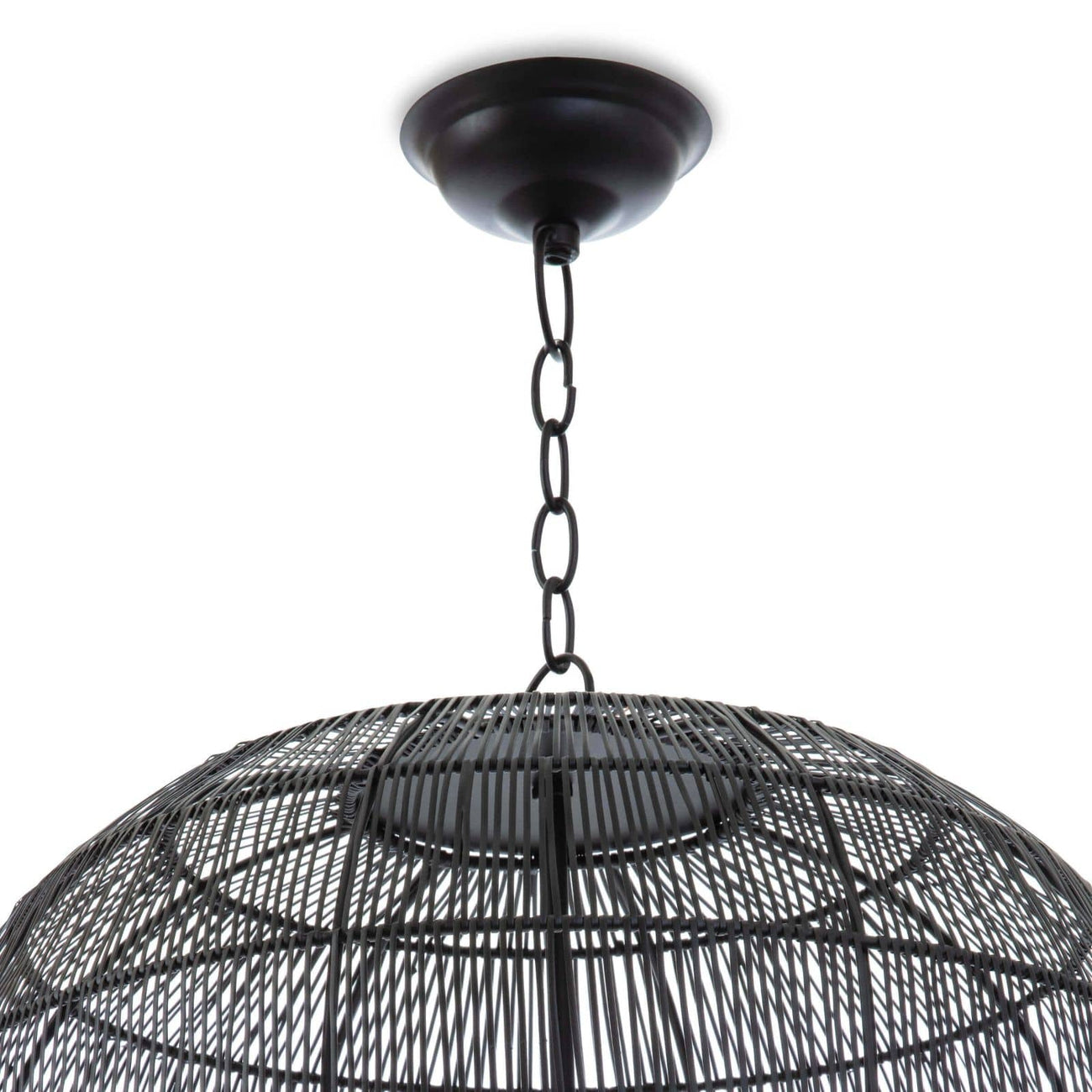 Fresco Metal Pendant-Regina Andrew Design-RAD-16-1294BLK-PendantsBlack-3-France and Son