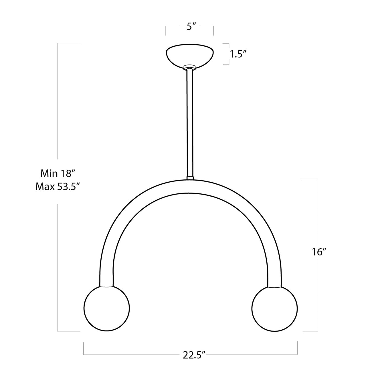 Happy Pendant-Regina Andrew Design-RAD-16-1317NB-PendantsLarge-Natural Brass-35-France and Son
