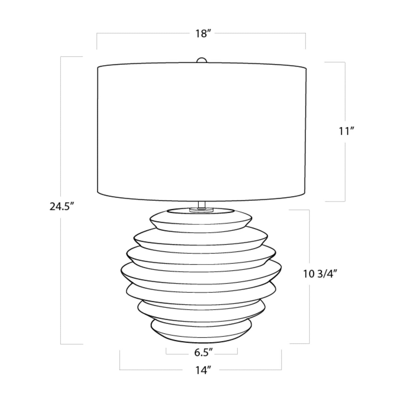Canyon Ceramic Table Lamp-Regina Andrew Design-RAD-13-1369-Table Lamps-5-France and Son