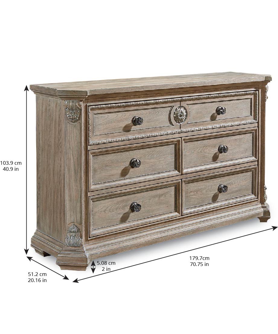 Arch Salvage Grayson Dresser - Brown, Grey