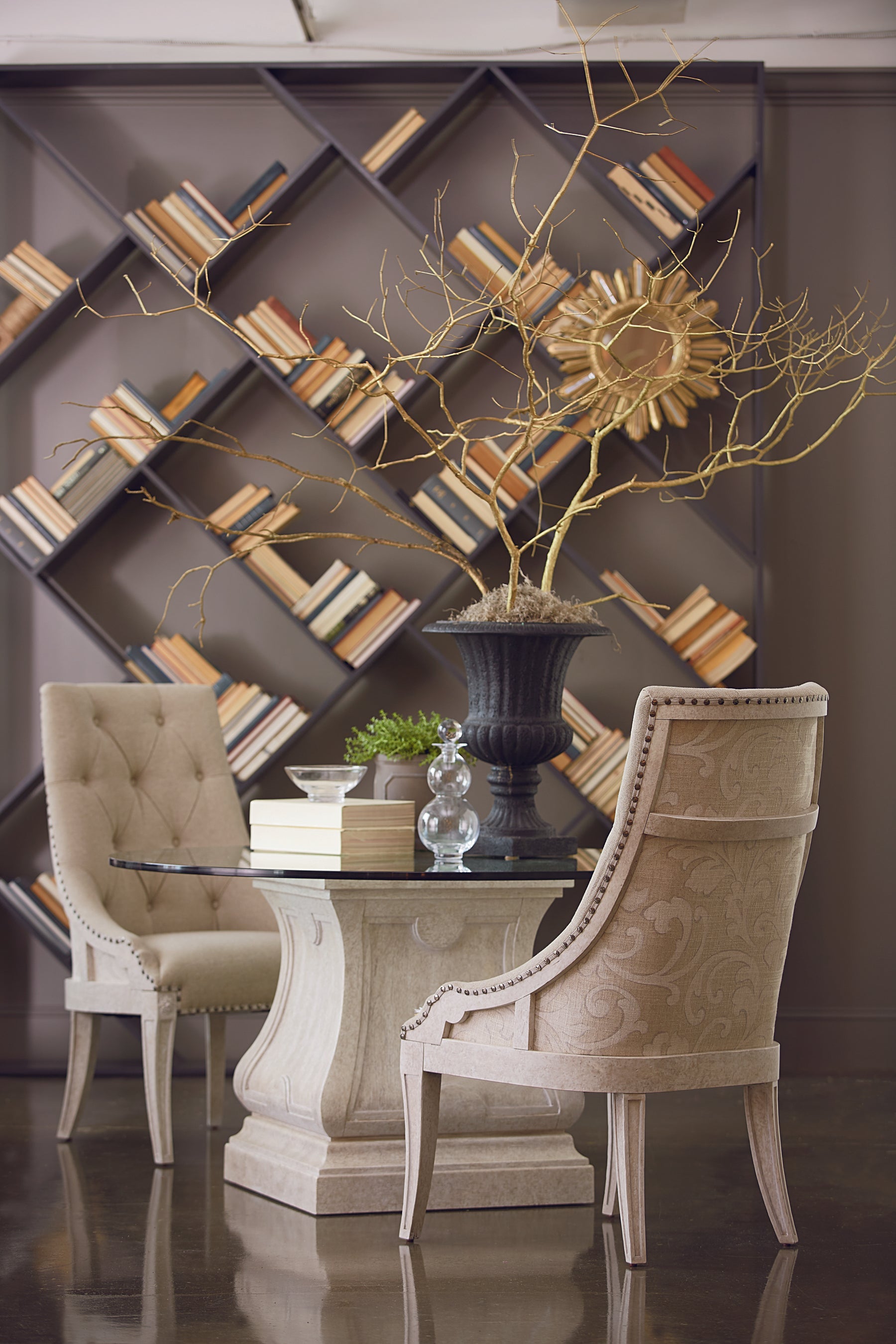 Arch Salvage Reeves Host Chair - Beige