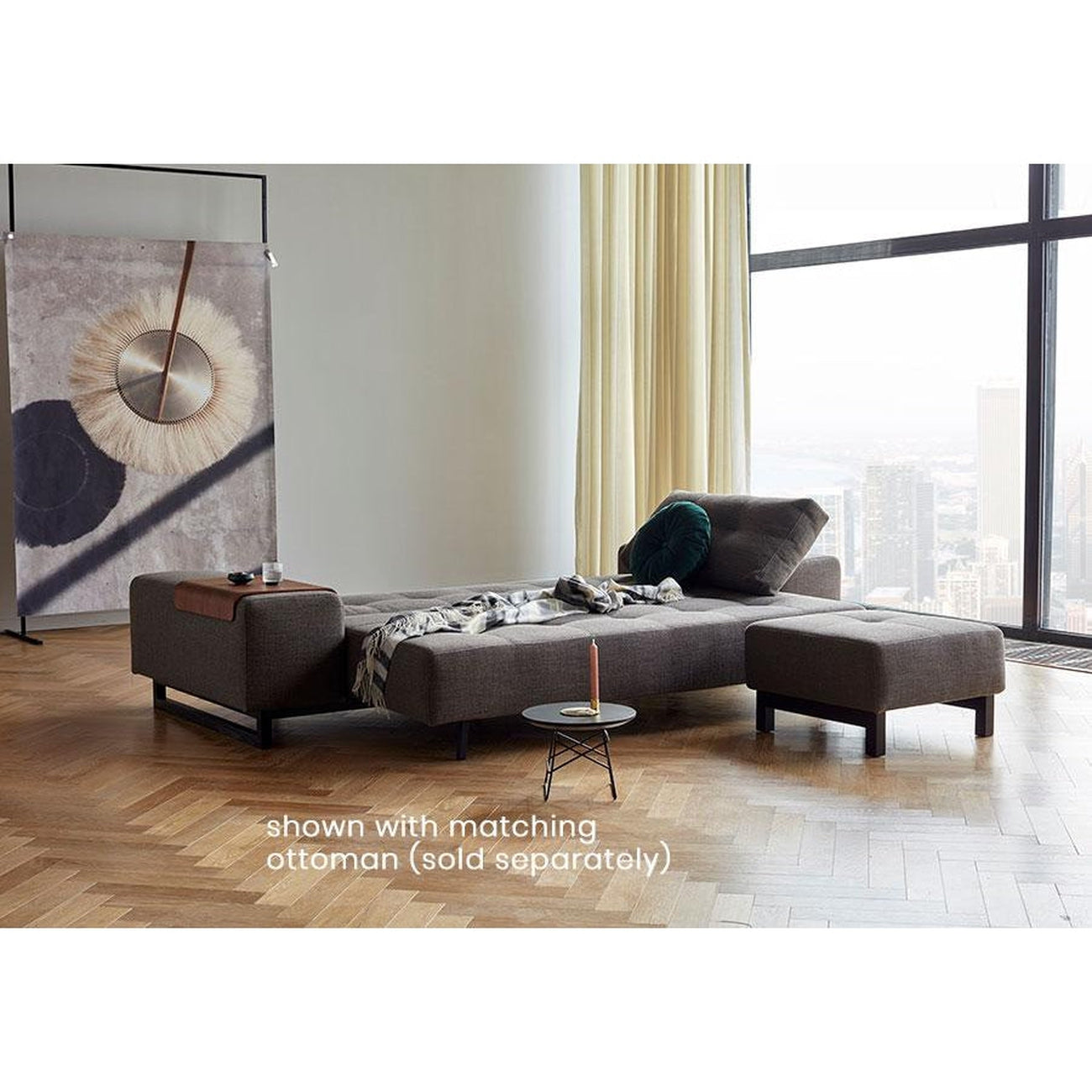 Grand D.E.L sofa BLACK WOOD (QUEEN)-Innovation Living-INNO-94-748190527-3-SofasMixed Dance Natural-7-France and Son