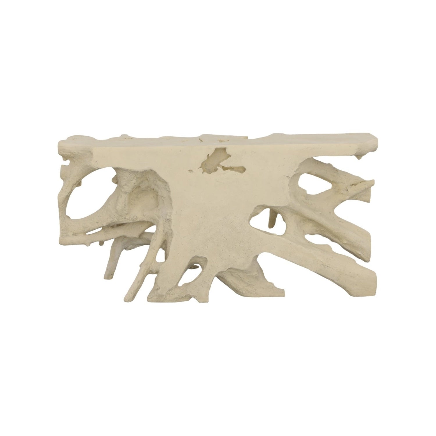 Beau Cast Root Console Table in Roman Stone-Phillips Collection-PHIL-PH110593-Console Tables-4-France and Son
