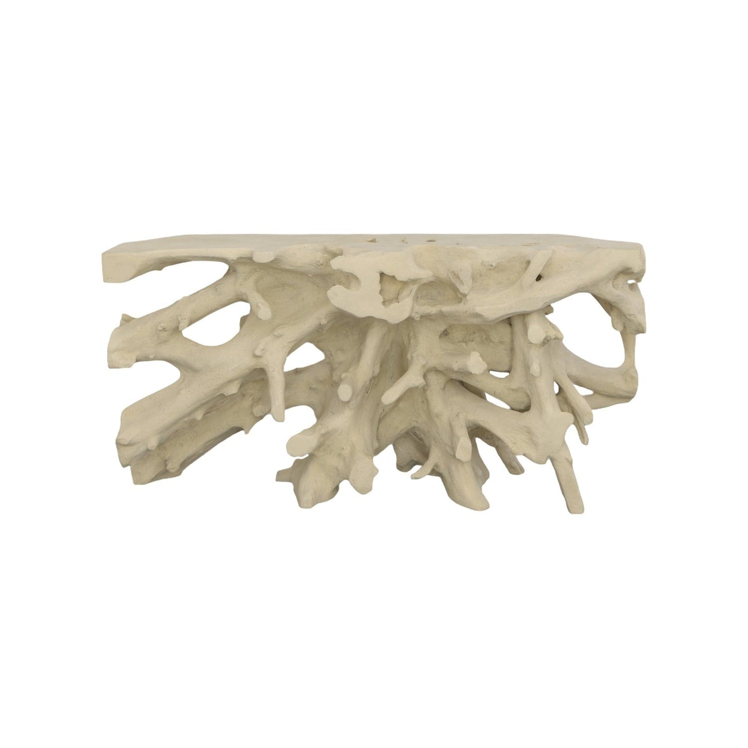 Beau Cast Root Console Table in Roman Stone-Phillips Collection-PHIL-PH110593-Console Tables-1-France and Son