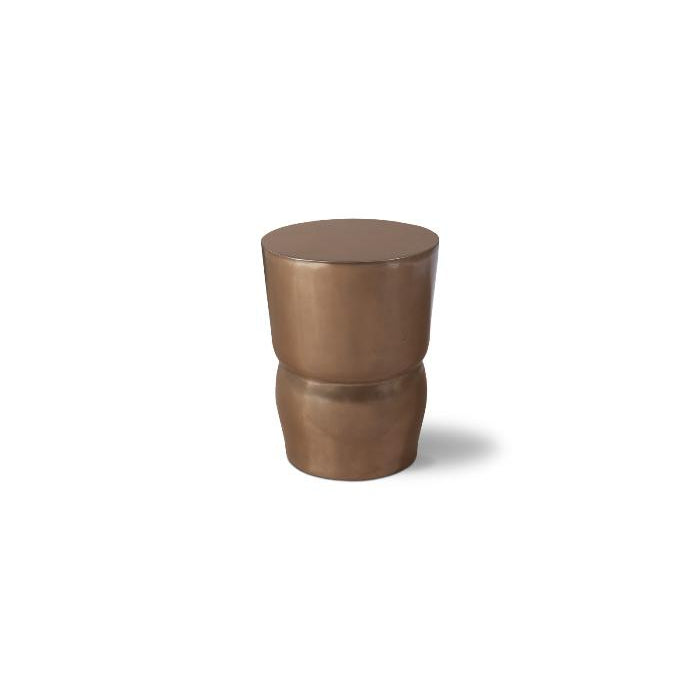 Carved Stool-Phillips Collection-PHIL-PH60010-Stools & OttomansPolished Bronze-1-France and Son