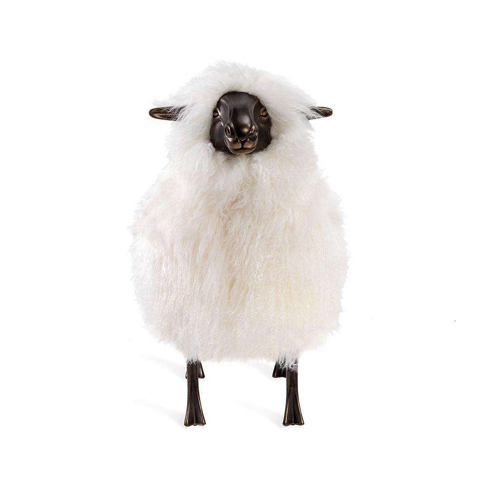 Phillippe Sheep Sculpture-Interlude-INTER-175167-Stools & Ottomans-3-France and Son