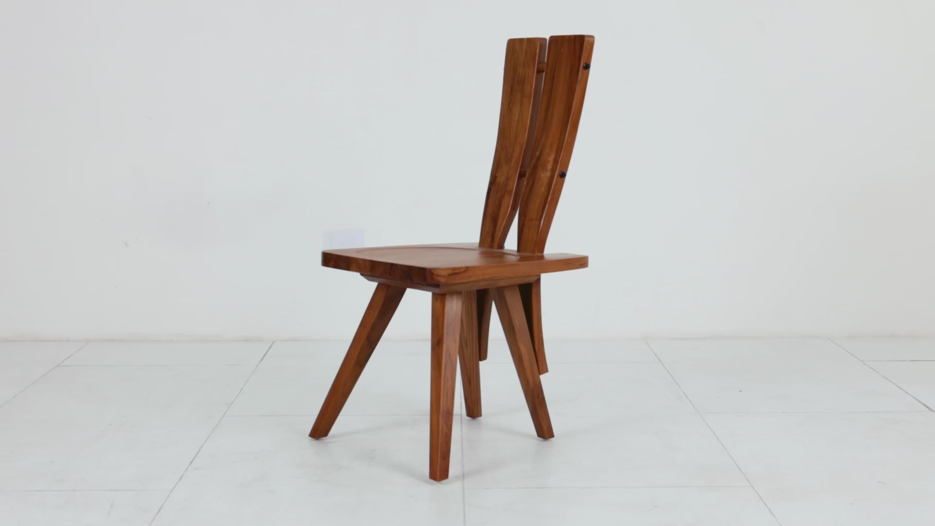 Brutalist Teak Side Chair