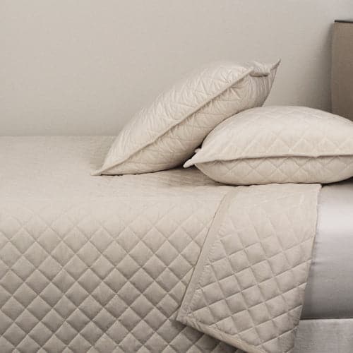 Velvet Coverlet Set-Ann Gish-ANNGISH-YSETCOQVQ-IVO-BeddingIvory-3-France and Son