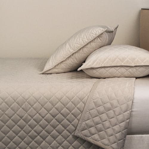 Velvet Coverlet Set-Ann Gish-ANNGISH-YSETCOQVQ-TAU-BeddingTaupe-10-France and Son