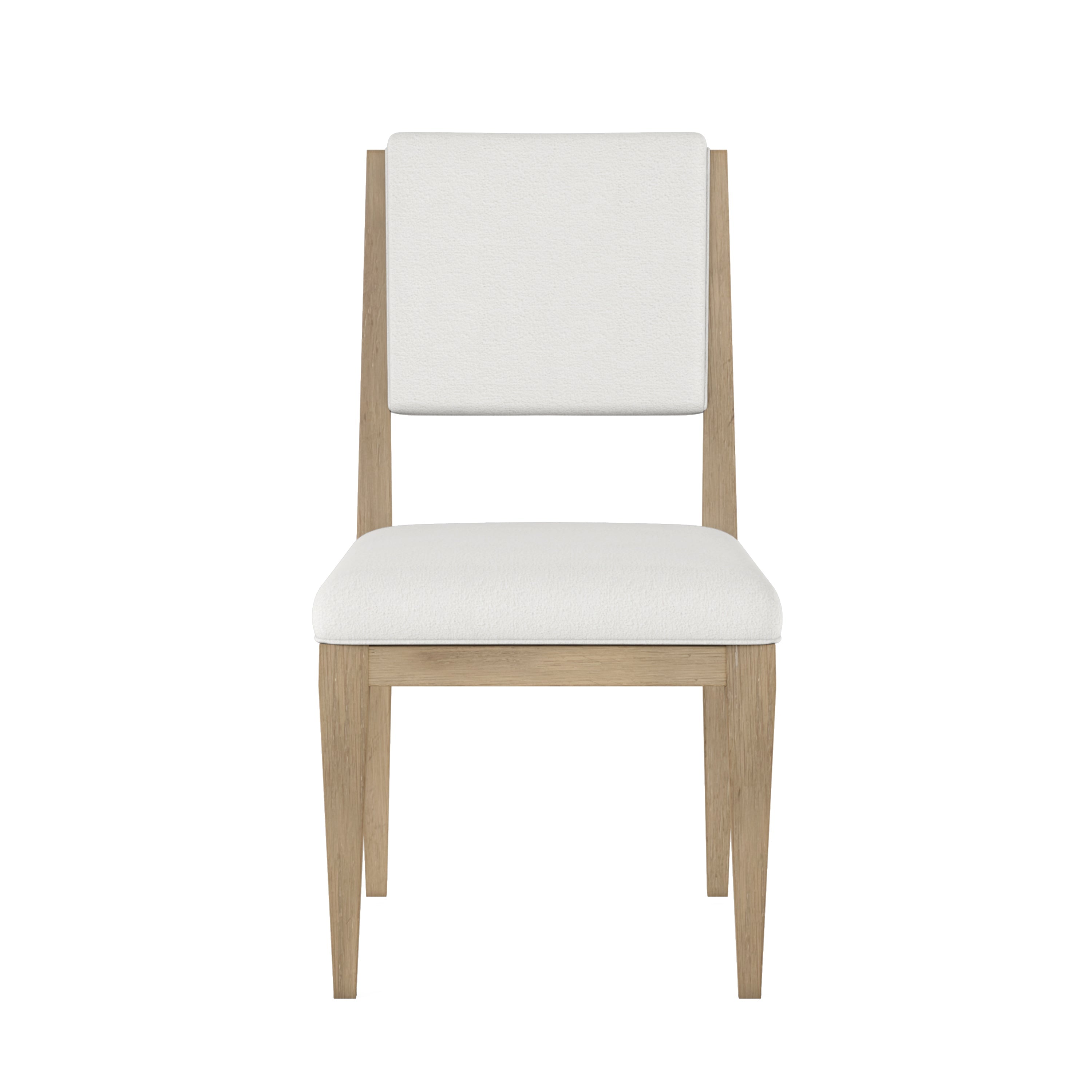 Garrison Side Chair - White, Brown