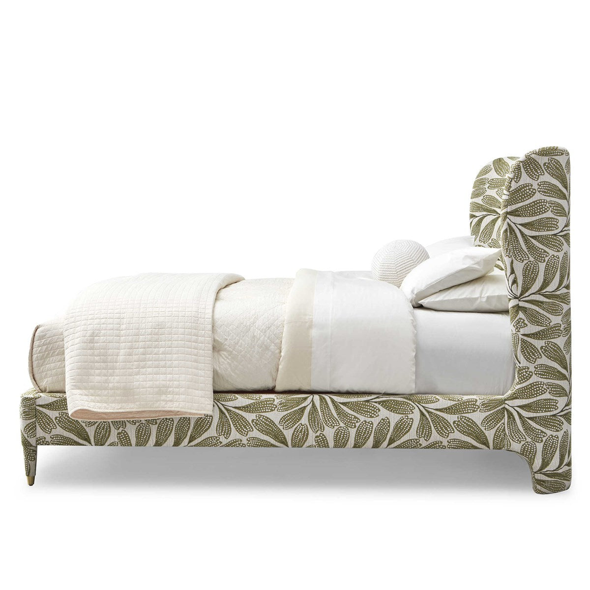 Lucan Bed, Queen - Hedge Green, 2 Cartons