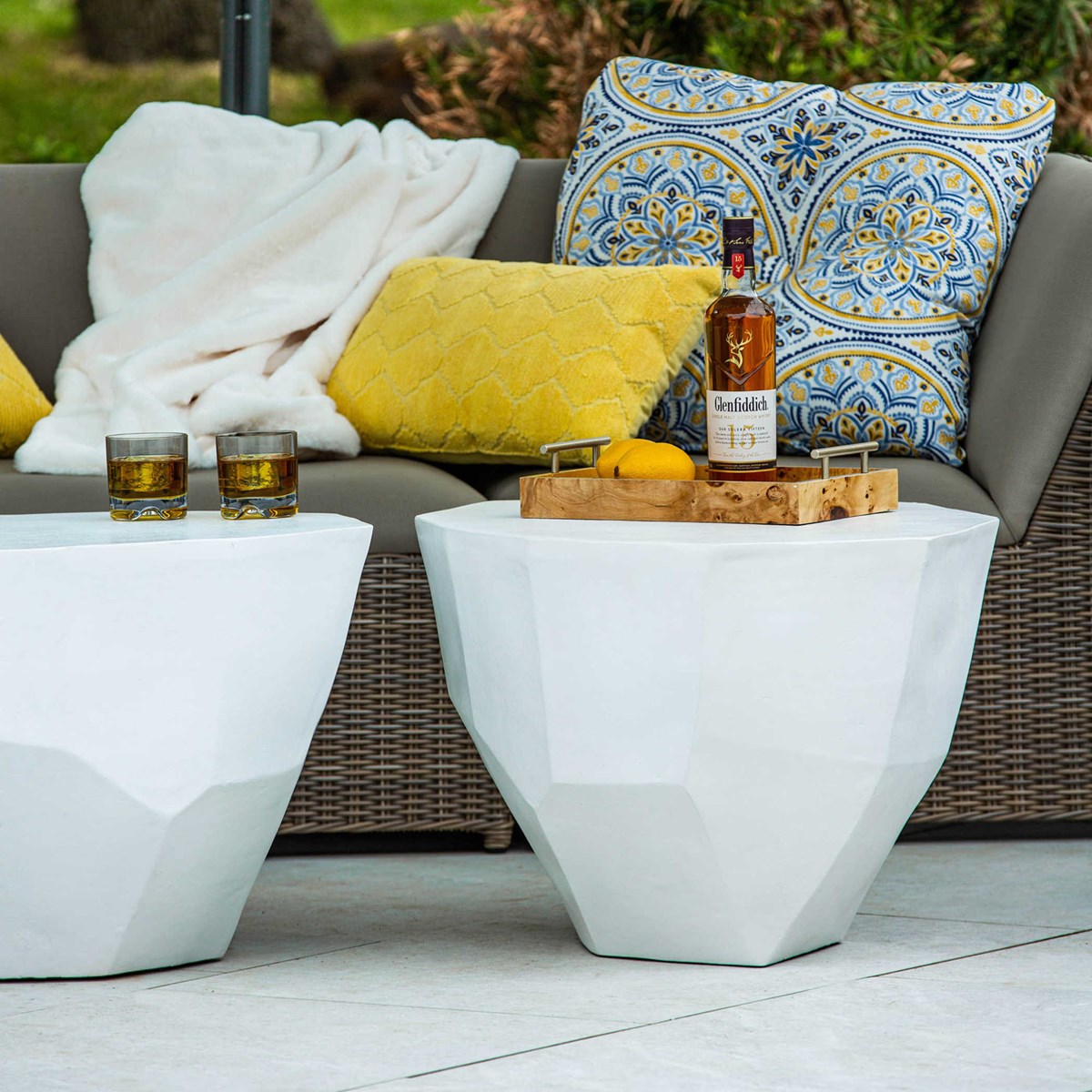Lucian Coffee Table - White Medium