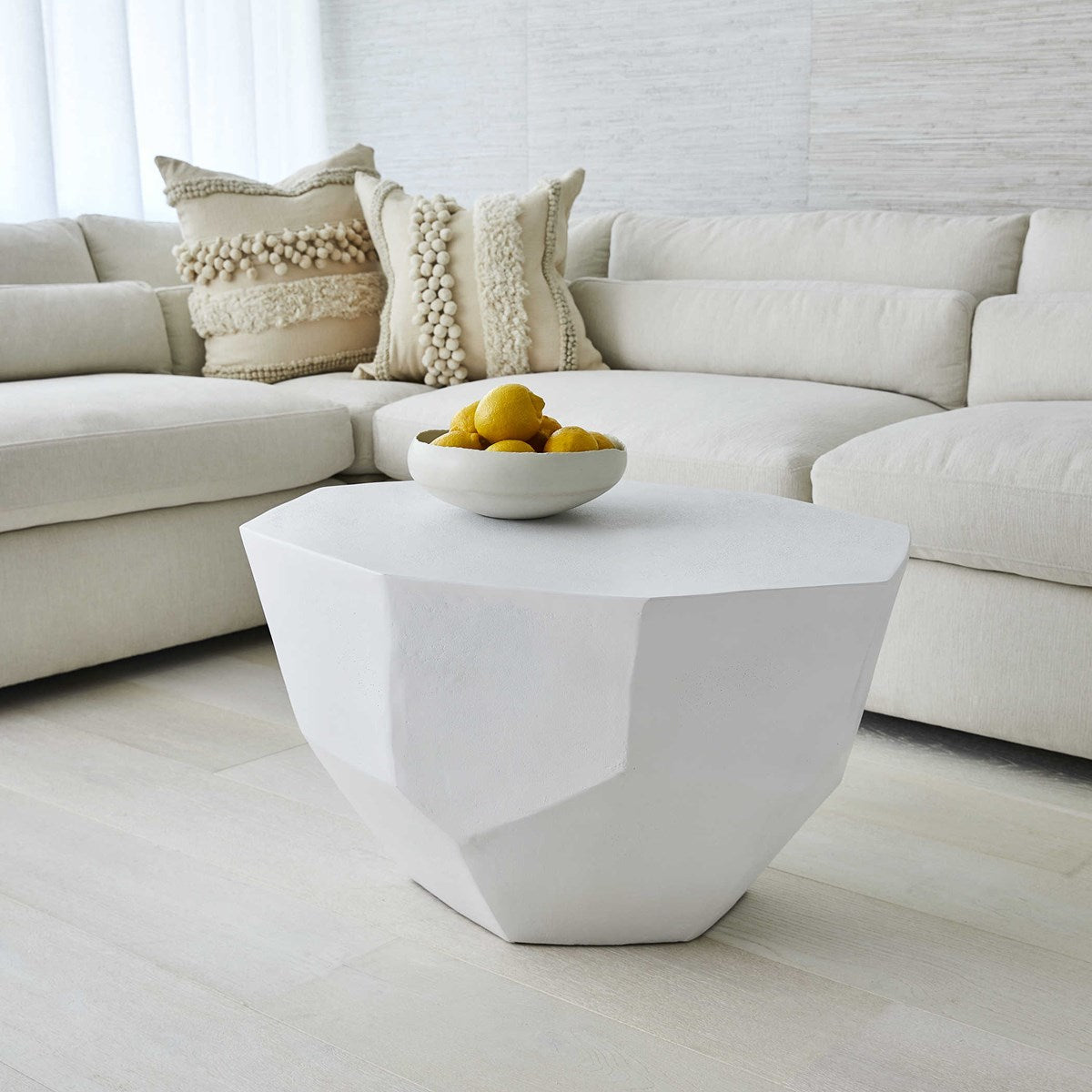 Lucian Coffee Table - White Medium