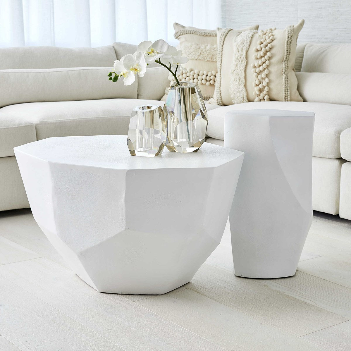 Lucian Coffee Table - White Medium
