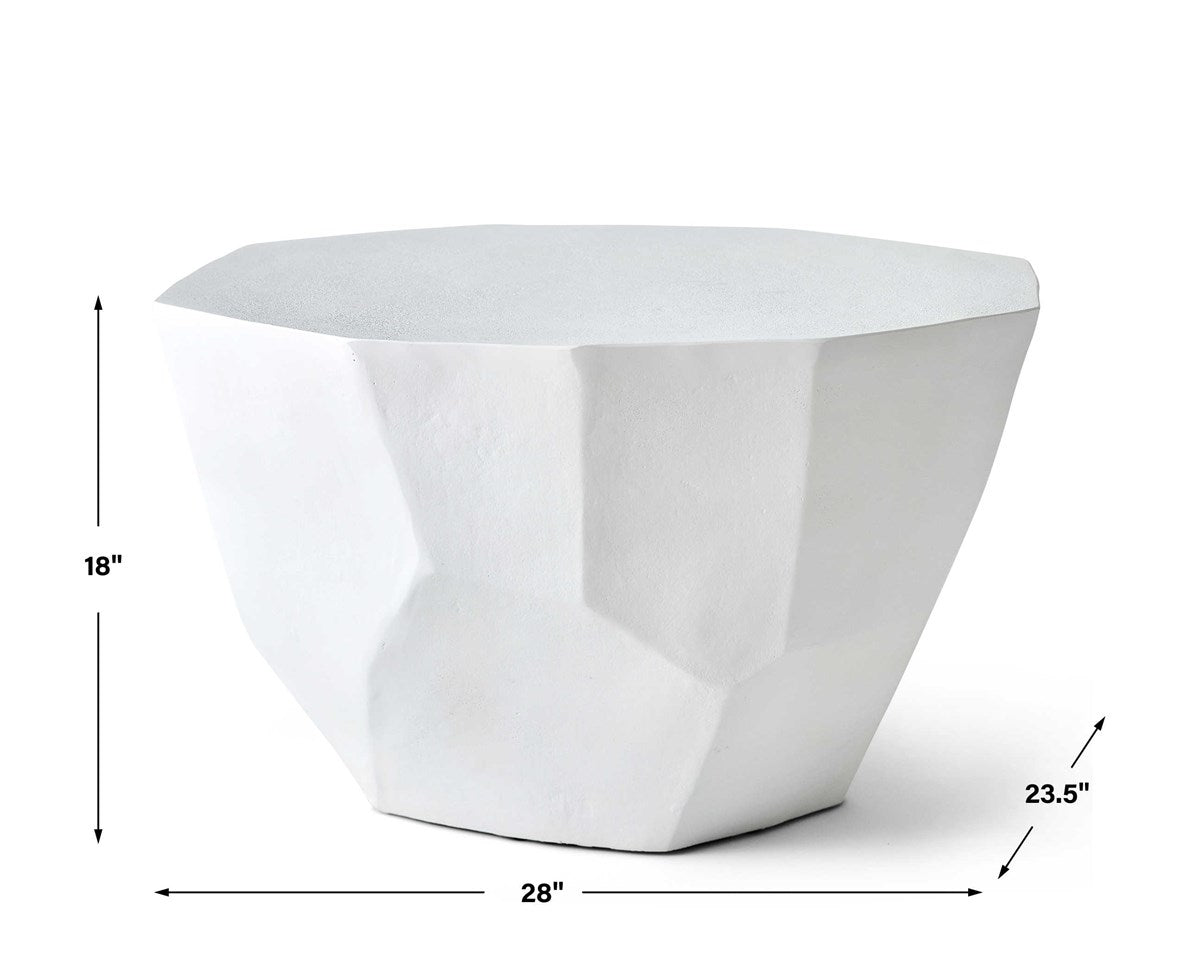 Lucian Coffee Table - White Medium