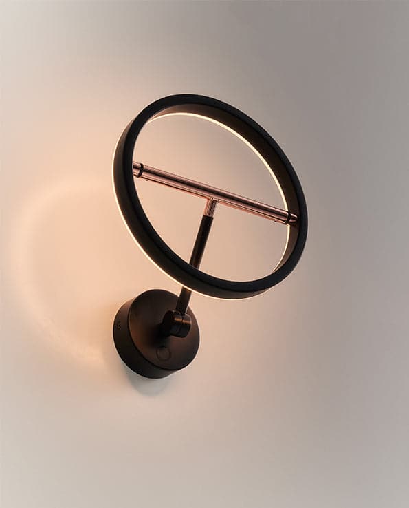 SOL Wall Lamp-Seed Design-SEED-SLD-250WRTE-BK-Wall Lighting-3-France and Son