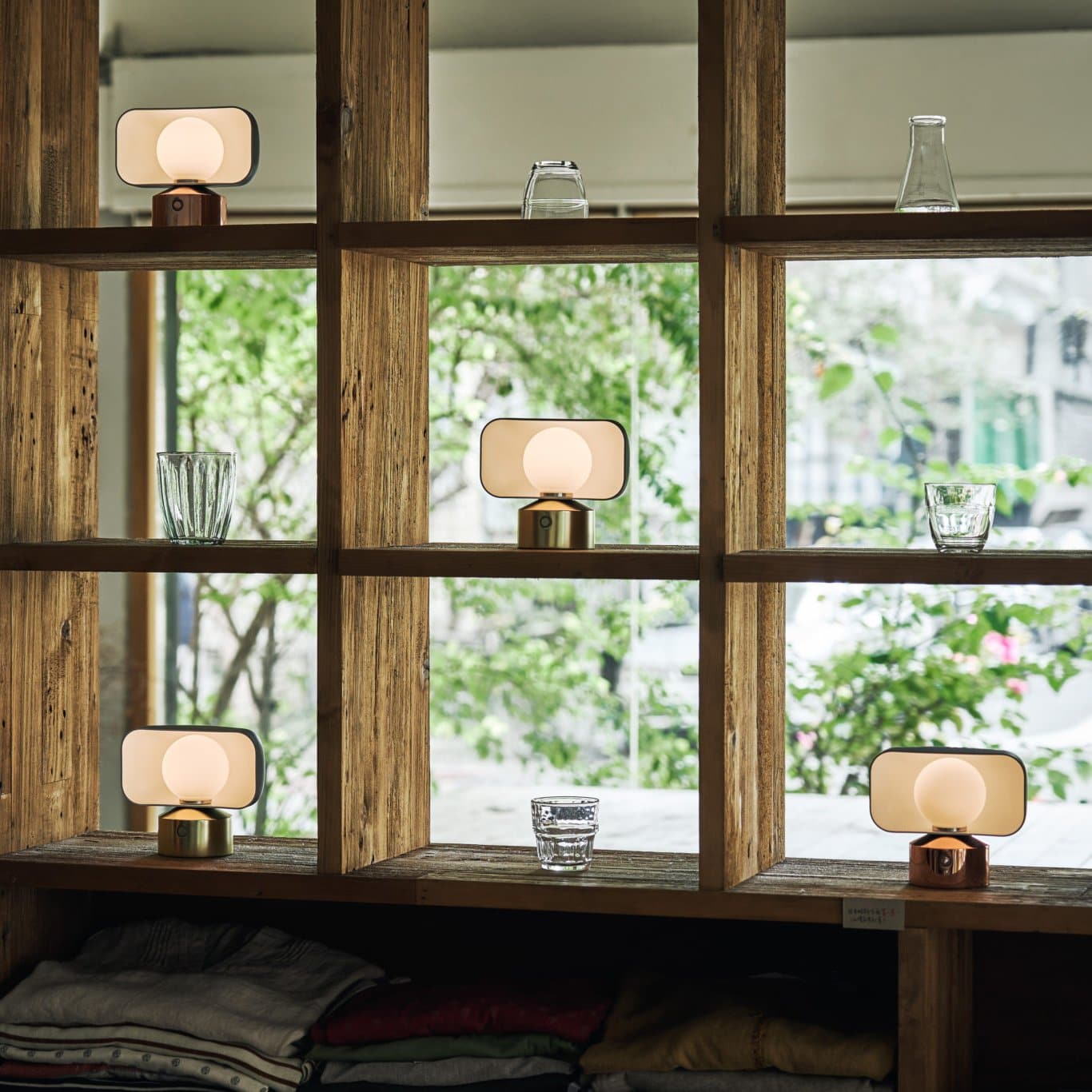 Hoodie Table / Wall Lamp-Seed Design-SEED-SLD-150DC-GLD-Table LampsMatt Gray / Champagne Gold-3-France and Son