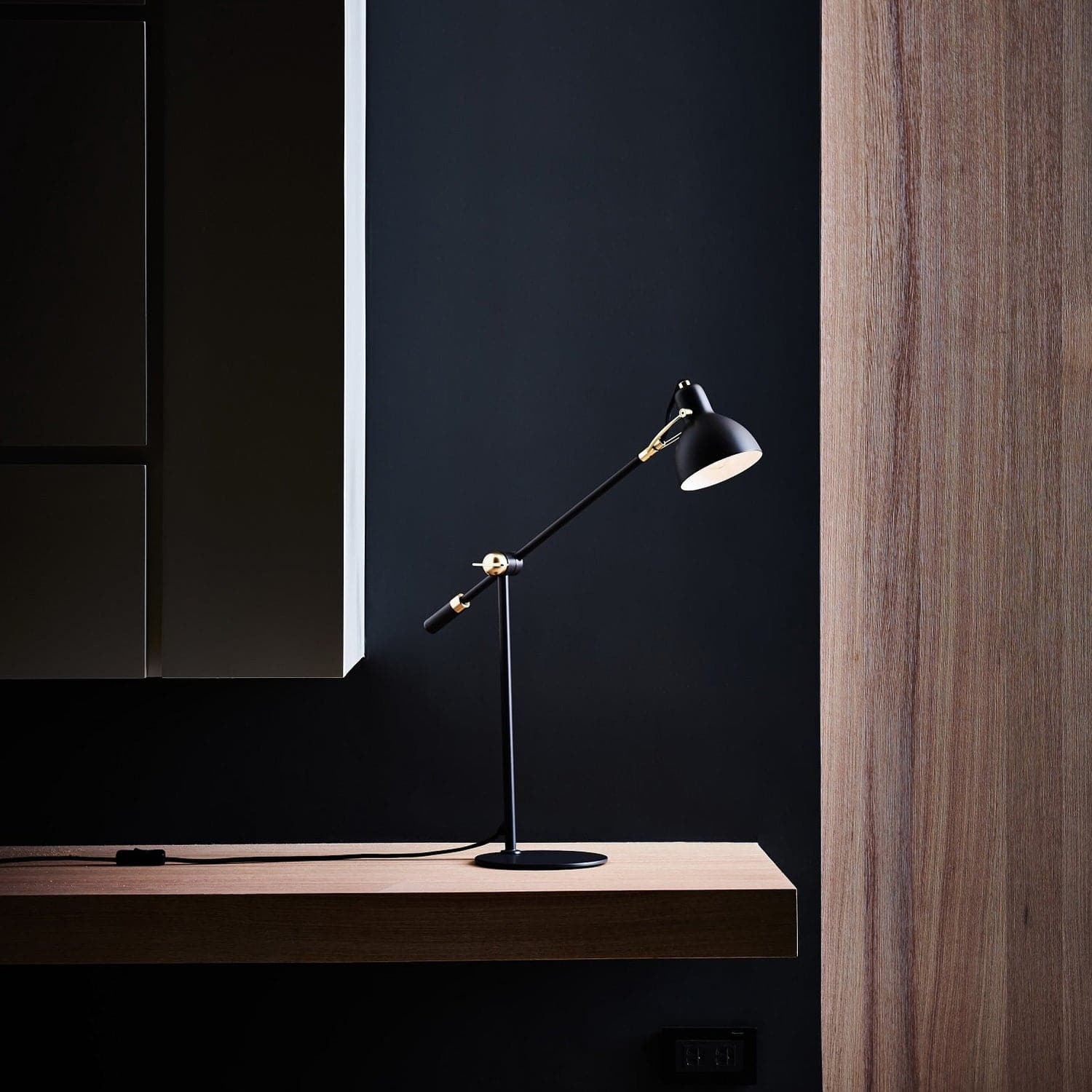 Laito Gentle Table Lamp-Seed Design-SEED-SQ-793MDR-BLK-Table Lamps-3-France and Son