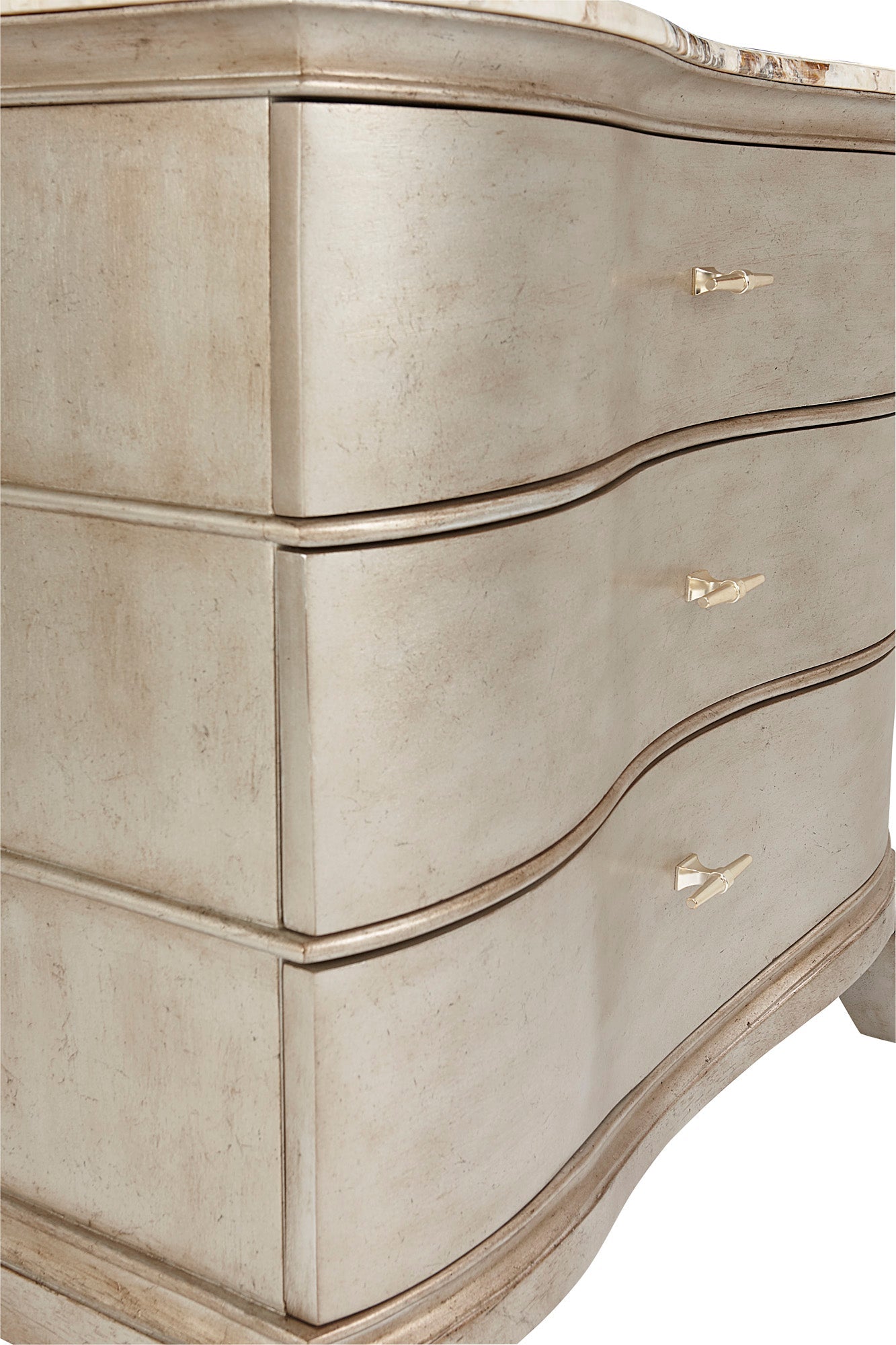 Starlite Bachelor Chest - Silver, White