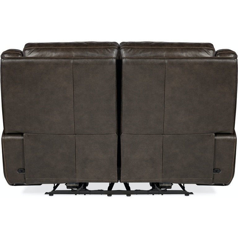 Montel Lay Flat Power Loveseat with Power Headrest & Lumbar-Hooker-HOOKER-SS705-PHL2-047-Lounge ChairsBlack-4-France and Son