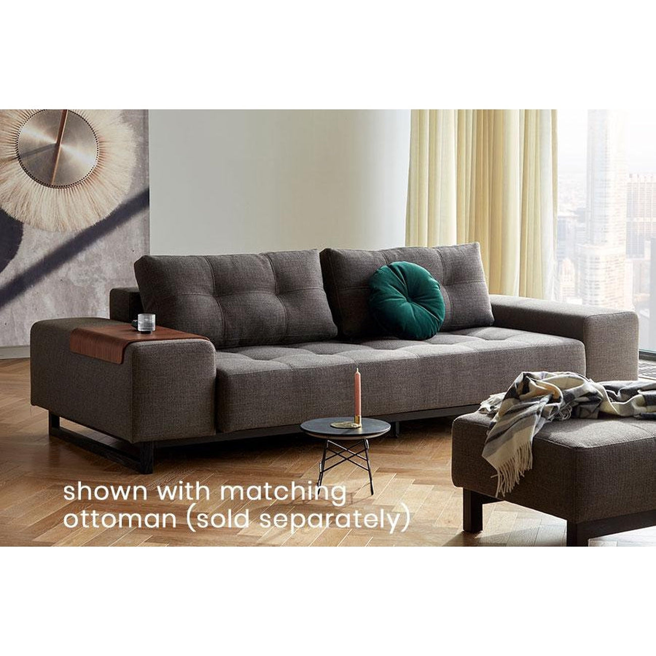 Grand D.E.L sofa BLACK WOOD (QUEEN)-Innovation Living-INNO-94-748190527-3-SofasMixed Dance Natural-5-France and Son