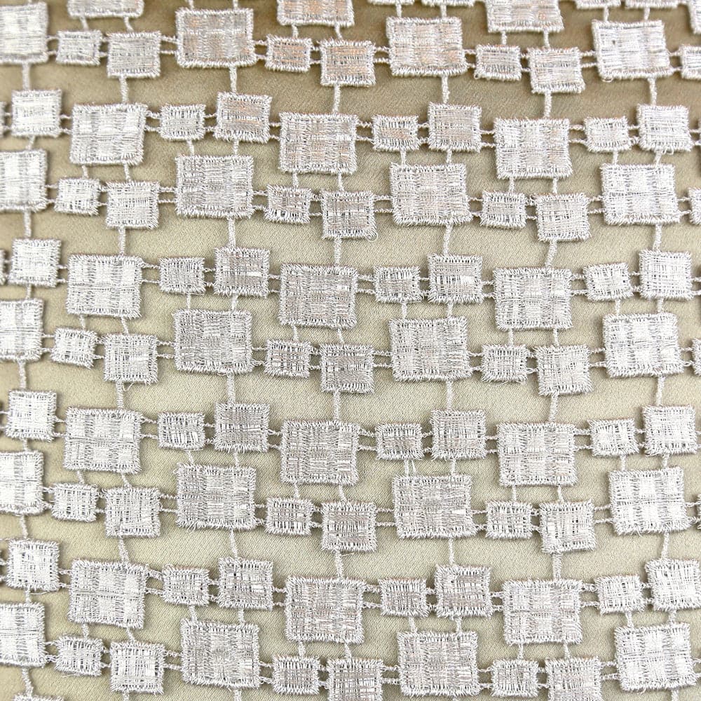 Metallic Mosaic Pillow-Ann Gish-ANNGISH-PWPR2424-MYS-PillowsPlatinum Mystery-2-France and Son